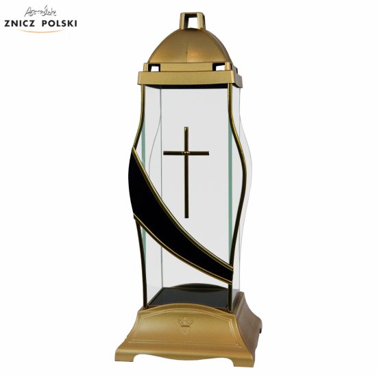 GLASS ELIPSA WAVE - elegant candle in the shape of a chapel