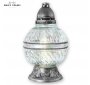 KULA ST srebrna - tęczowo kryształowa kula zdobiona cyrkoniami