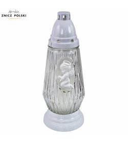 Z421 ANIOŁ - classic crystal candle with an angel