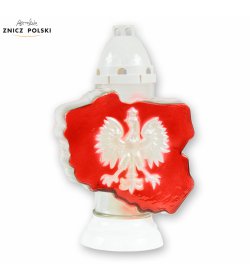 NARODOWY POLSKA - okolicznościowy znicz patriotyczny