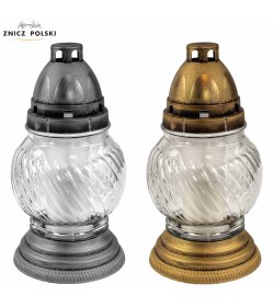 S255T - classic round glass grave light