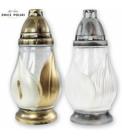 Z315 - classic hand-painted glass candle